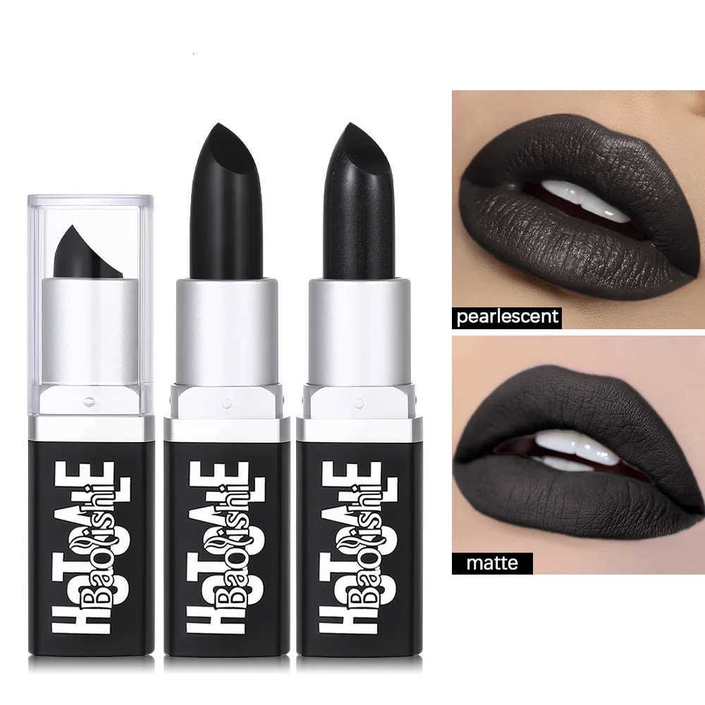Black Lipstick Matte Lipsticks Waterproof Blue Vampire Color Holloween Party Makeup Maquillaje Lip Pencil Retro Dark Color W251027