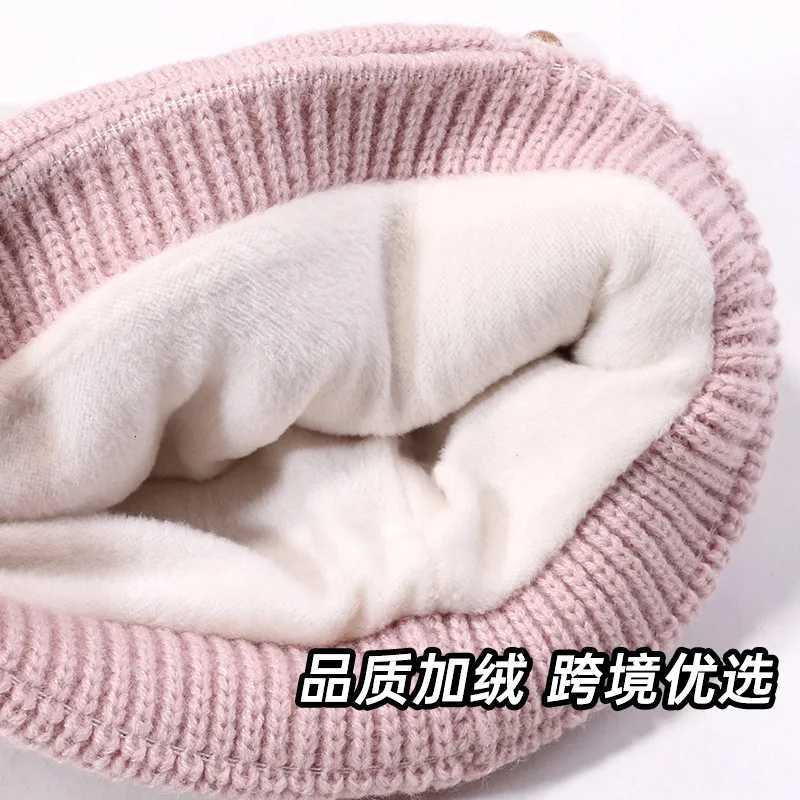 Christmas Balaclava Antler Foldable Two Way Knit Hat Red New Year Warm BeanieW251027