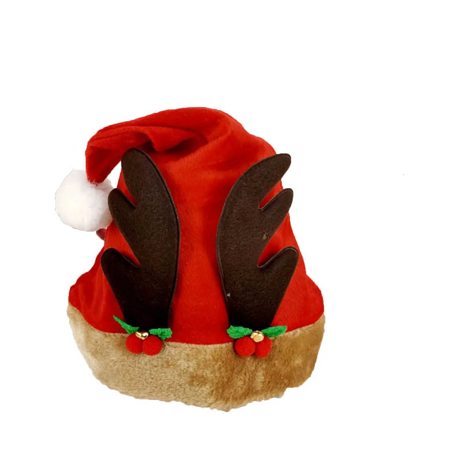 1PCS Merry Christmas Hat New Year Navidad Cap Snowman Elk Santa Claus Hats For Kids Children Adult Xmas Gift Decoration 2025W251027