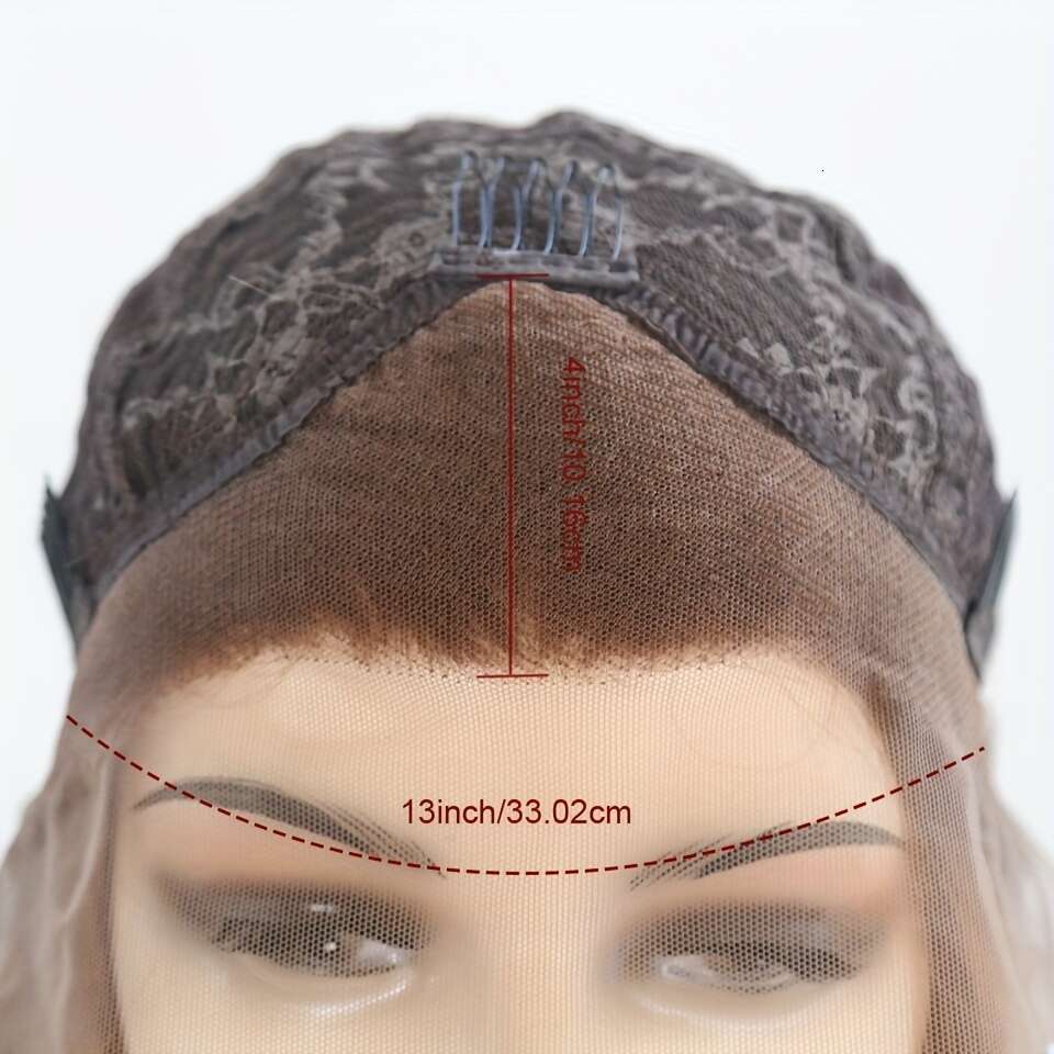 13X4 Front Women Natural Curly Hairline Synthetic Lace Wigs Pre-Plucked Wig Heat Resistant Fiber For Daily Use Deep Wave Glueless Wigs,26 Inch