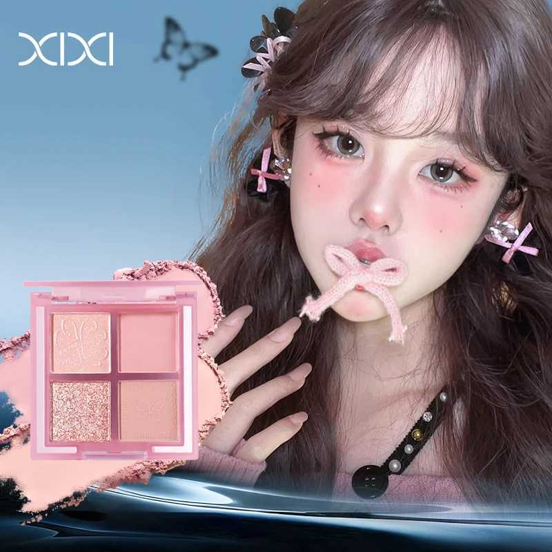 4 Colors Eye Shadow Palette Mini Portable Matte Glitter Eyeshadow Pink Earth Color Eye Shadow Pigments Professional Makeup PaletXJ251027