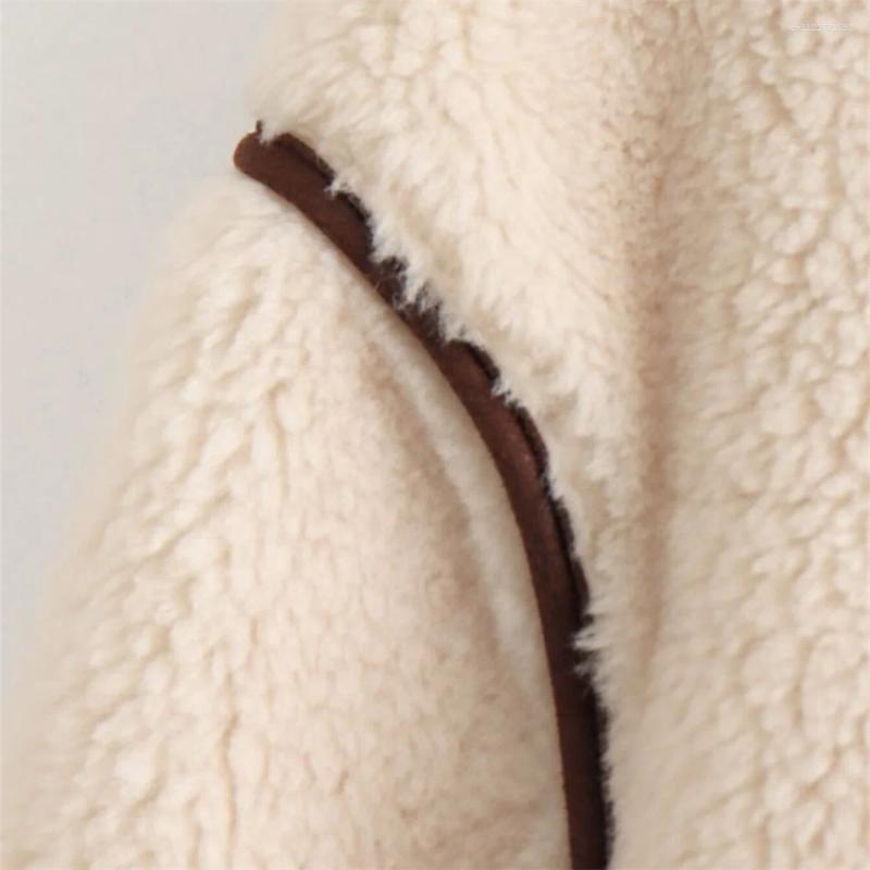 Women's Jackets Autumn European And American Style Fashionable Niche COS Inlaid Fleece Loose Short Jacket