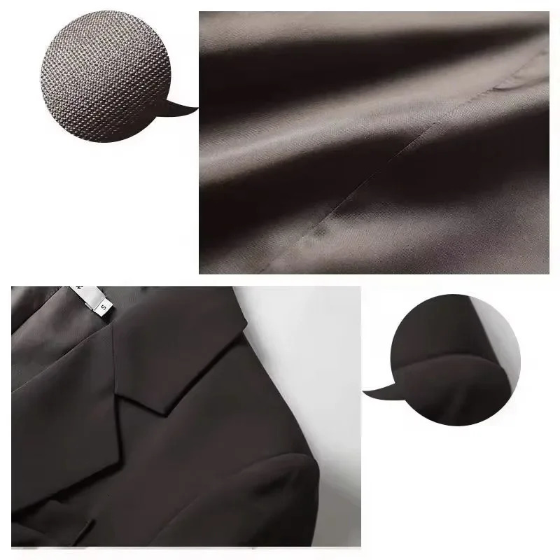 Plaid Blazers Coats for Women Elegant Ladies Autumn Winter Woman Korean Clothes Jackets Wear to Work External 251027