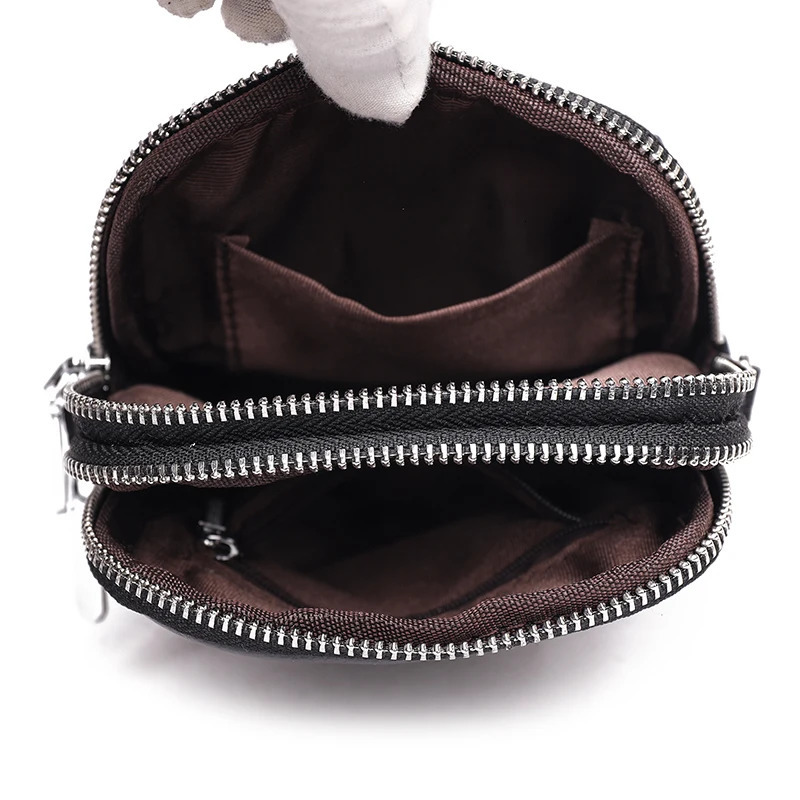 Women Bag Genuine Leather Phone Bag High Quality Shoulder Bag Female Crossbody Bag Shoulder Messenger Multi Layer Pockets 251027