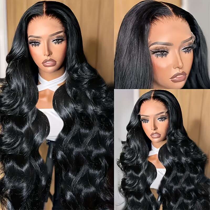 250% Density 5*5 Ready To Go Boy Deep Wave Beginners Kinky Front No Glue Lace Yaki Straight Human Hair Wigs Plucked For Women, Glueless Pre Cut Elegan