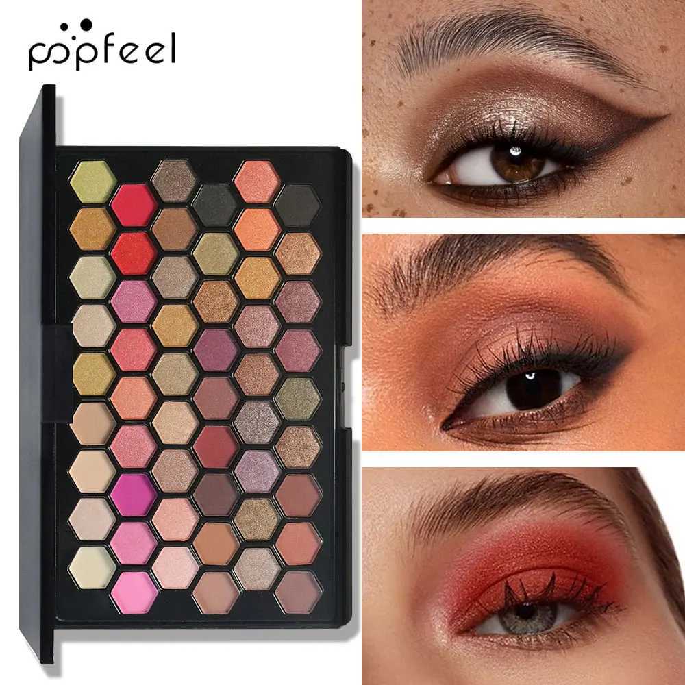 POPFEEL 54 Color Eyeshadow Palette Versatile Earthy Rainbow Shades for Colorful Party MakeupAllinOne Eyeshadow CollectionXJ251027