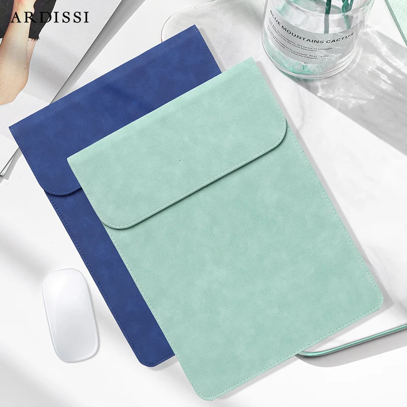 Computer Sleeve Case for Mac Book iPad Air M1 M2 13 14 15 6 16 Pro 12 9 11 Inch Cover Bag Pouch Matte Vegan Leather 251027