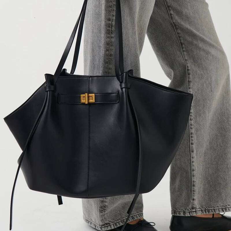 2025 Retro Women's PU Leather Wing Fashionable Casual Tote Bag, Handheld Shoulder Bag