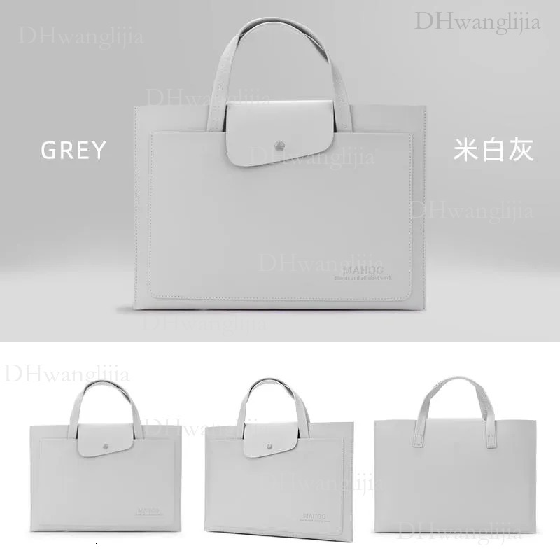 DHGM Briefcases Computer Bag Brief Case 15.6 Inch Laptop Bags For Women Handbags Designer PU Leather Document BriefcasesBriefcases
