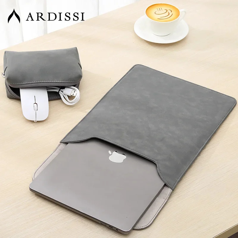 Computer Sleeve Case for Mac Book iPad Air M1 M2 13 14 15 6 16 Pro 12 9 11 Inch Cover Bag Pouch Matte Vegan Leather 251027