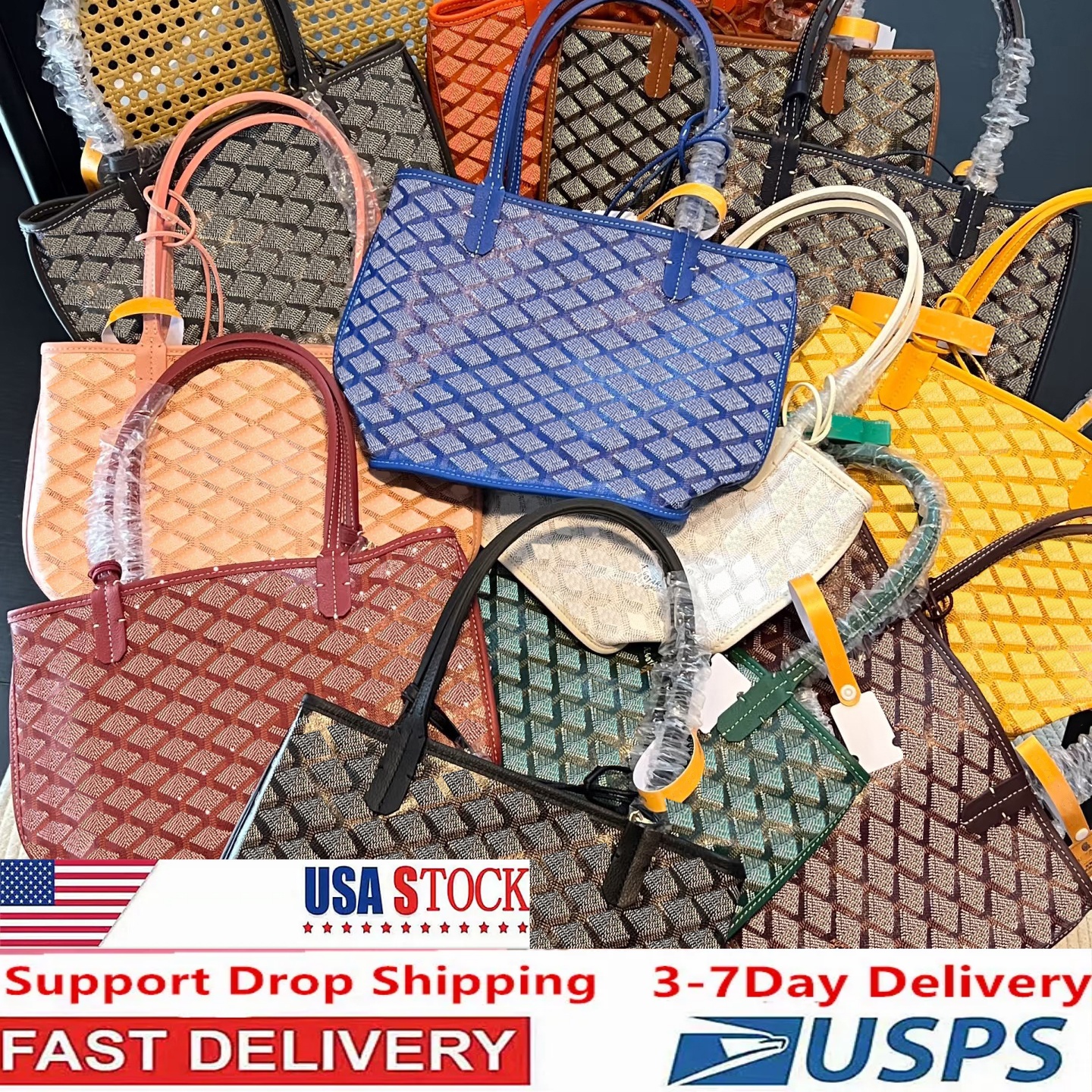 Goyavdy Designer Bag Tote Bag Luxury Bag Double Sided Dual Use Calf Leather Tote Bag Shopping Bag Single Shoulder Handbag Mini Women's Green Version Beach Bag Pink Bags