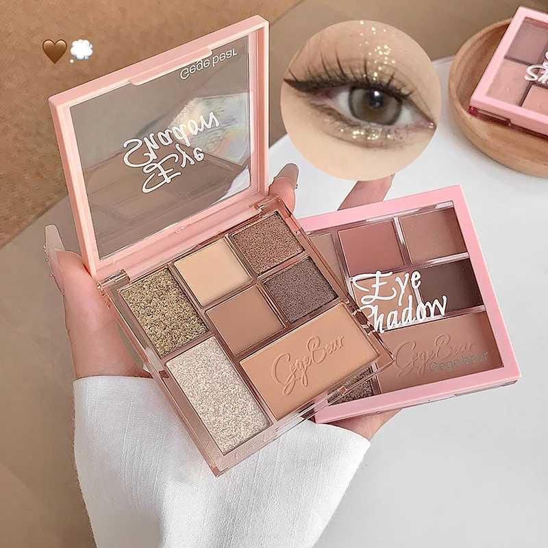 7Color Eye Shadow Tray Low Saturation Palette Matte Glitter Pearly Korean Eye Pigment Eyeshadow Tray Lasting Eye Makeup PaletteXJ251027