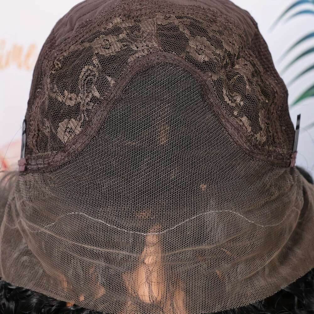 Long 24 Soft Natural Black 180Density Kinky Curly Lace Front Wig For Women Preplucked Heat Resistant Glueless Daily