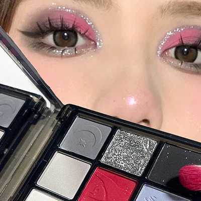 9 Colour Matte Waterproof Eyeshadow Palette Blue Purple Eye Shadow Pigment Smoky Punk Eyeshadow Summer Swimming CosmeticsXJ251027