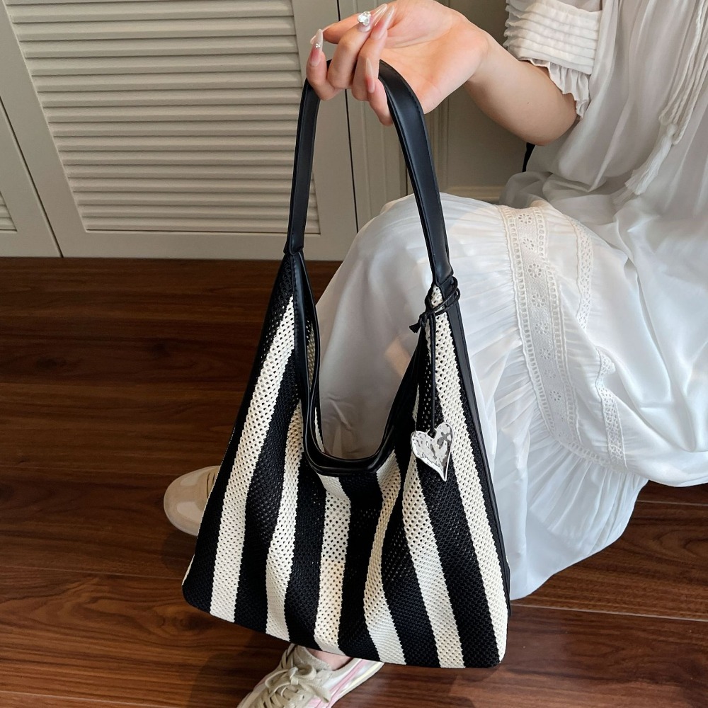 Fashion Vegetable Basket Bucket Style Woven Tote for Women - Durable Large Capacity Handbag with Adjustable Strap