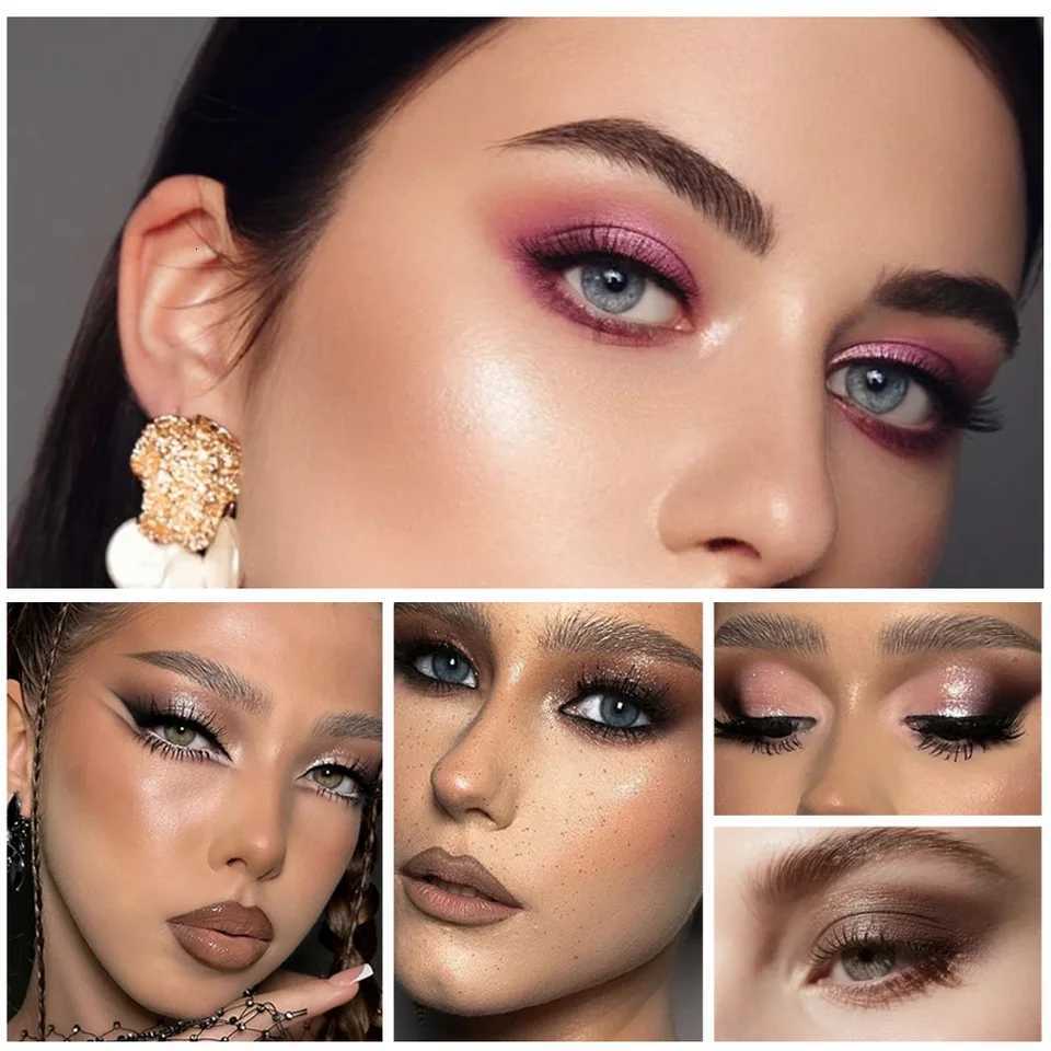 Rich Color Eyeshadow Highlighter Blush Contour Palette Waterproof Long Lasting Portable Mini Three Fold Makeup TrayXJ251027