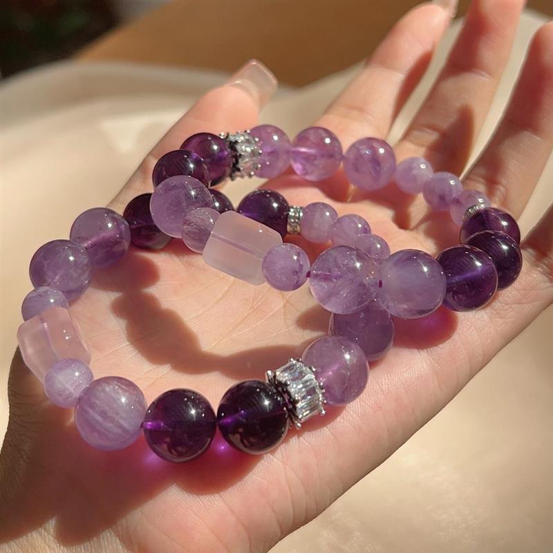 Natural Crystal Nine Purple Departure Fire Bracelet