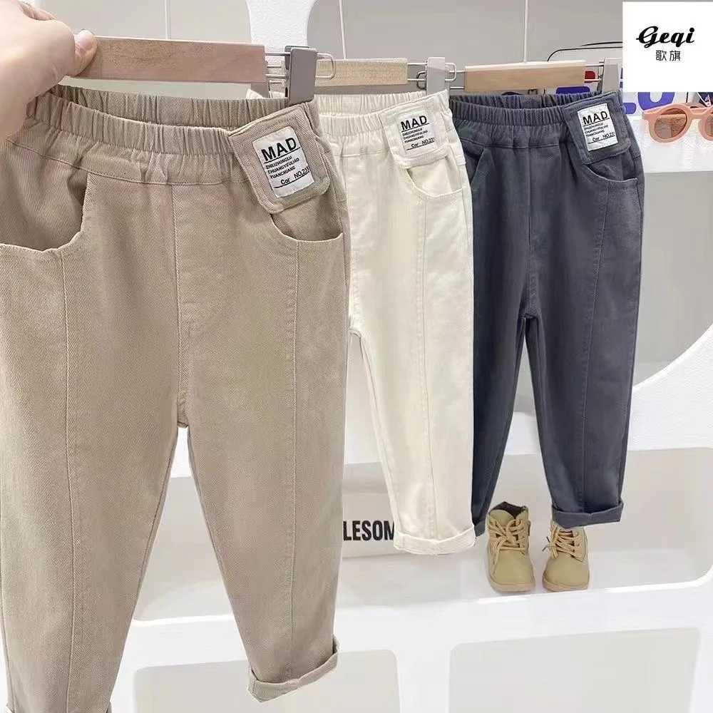New Spring Autumn Boys Pants 210 Years Loose And Comfortable Casual Long Trousers For Kids Children Birthday PresentT251027