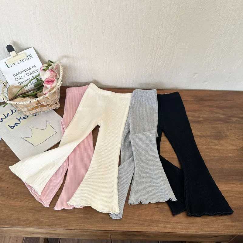 Solid Infant Girls Pants Toddler Kid Baby Girls Clothes Autumn Flares Pants Elegant Childrens Bottoms Fashion Trousers 110yearsT251027