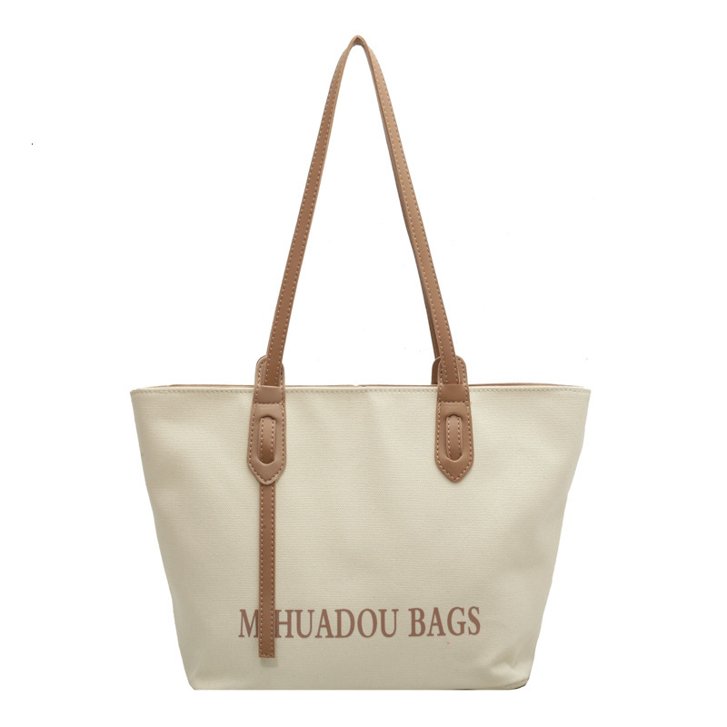 Free shipping designer bag Large Capacity Canvas Bag for Women Spring and Autumn Casual Shoulder Bag College Student Commuter Bag Tote Bag Storage Bag