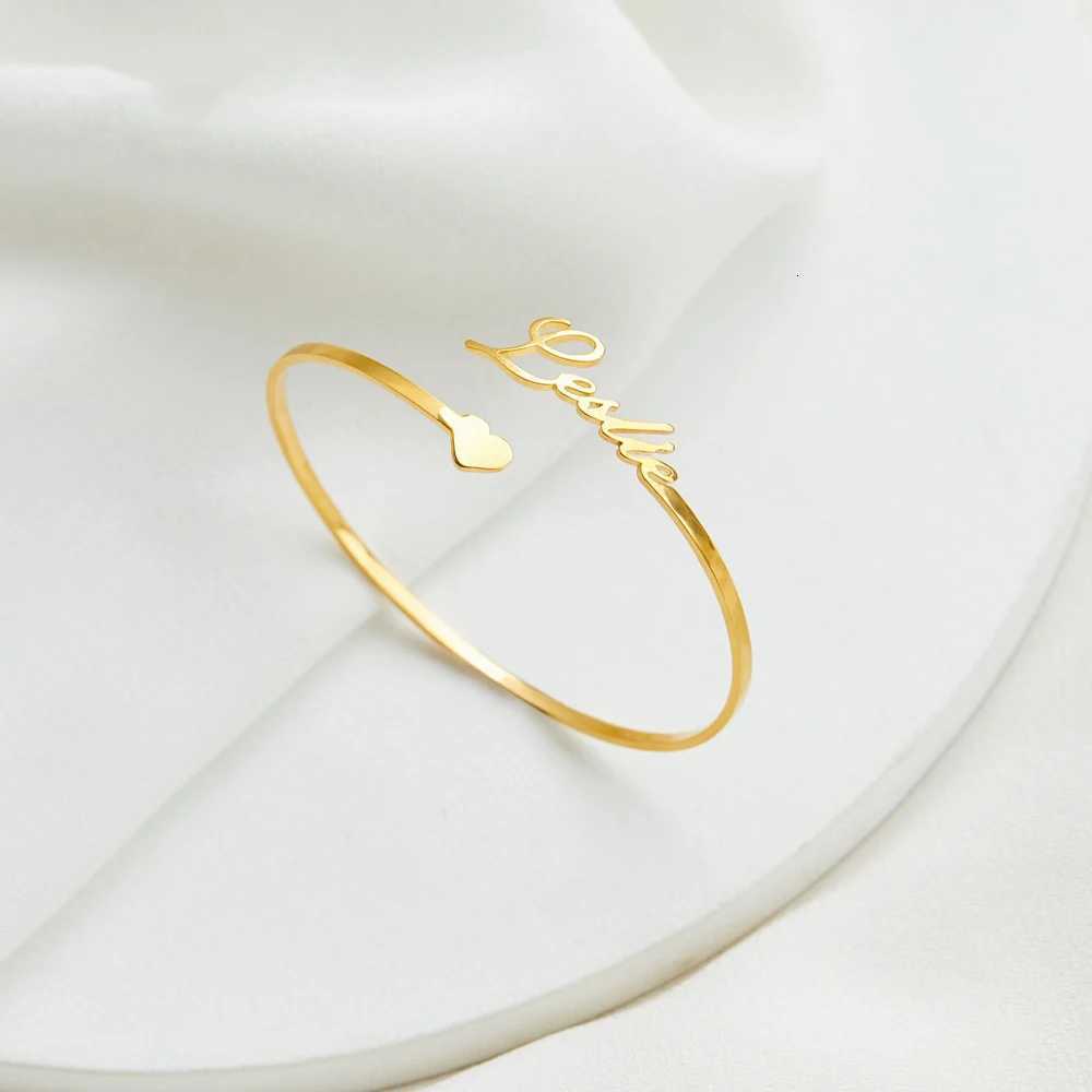 Bangs for Wen Cust Name Bracets Stainss Steel Jewelry Personali Fashion Love Anniversary Gifts Psera MujerW251027