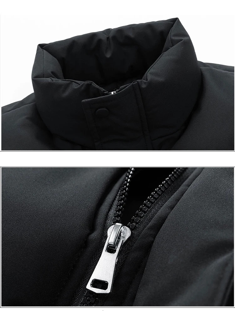 Mens Vest Jacket Warm Sleeveless Puffer Jackets Winter Waterproof Zipper Coat Autumn Standup Collar Casual Waistcoat Clothing 251024