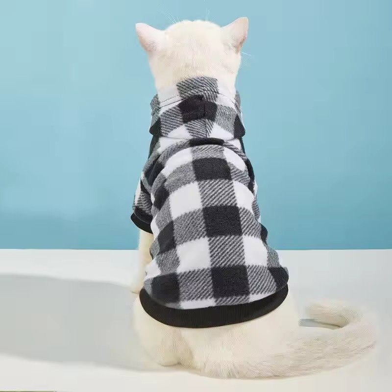 Winter Pet Cat Dog Clothes Hoodies Sweater Coat Dog Sweatshirts Warm Pet Apparel Puppy Outfit Small Pet Clothes Hoodies