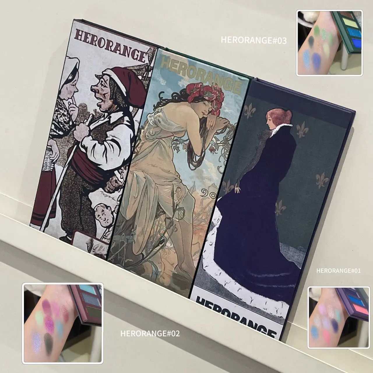 Gothic Pearlescent Purple Eyeshadow Palette 8Color Oil Painting Style Matte Punk Metallic Green Smoked Makeup Eye PigmentXJ251027