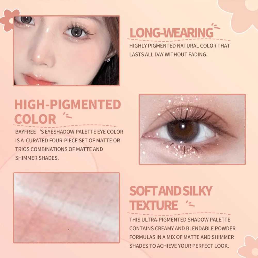 Pinky Heart Gege Bear Eyeshadow Palette Matte Pearlescent Earth Color Sequin LongLasting Eyeshadow And Contour PaletteXJ251027
