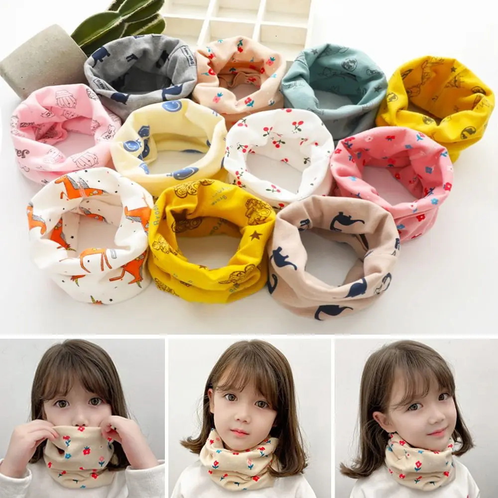116 Years Old Winter Cotton Kids Winter Scarf Cashmere Cute Knitted Scarves Soft Elastic Neckerchief for Baby Boys Girls 251027