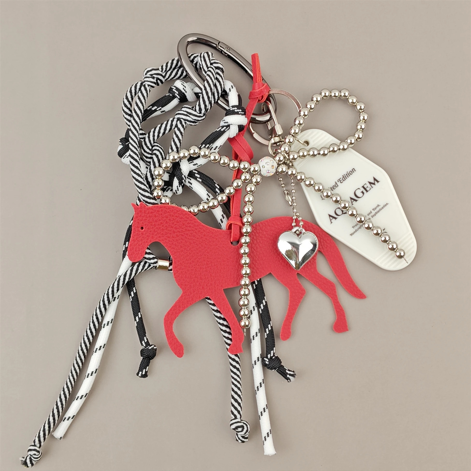 Trendy Charm Bag Pendants Horse Matching With Hanging Ropes Fashionable Extremely Complicated Bag Pendant Key Accessories Gift 251023
