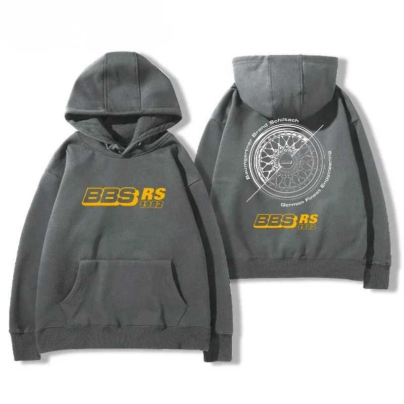 2024bbs Wheel Printed Hoodie Mens and Womens Car Modification Culture Four Seasons All Loose Casual Jacket Breathable Light W251027