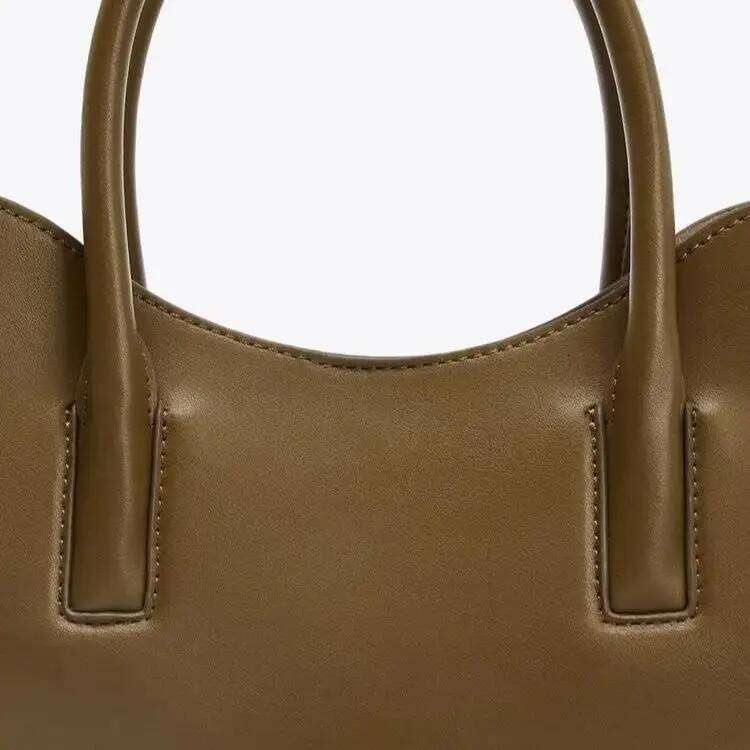 Women's OVAL MINI SHOPPER Bag, Fashionable Half-Moon Handbag, Spacious Crossbody Satch, Design For Everyday Style