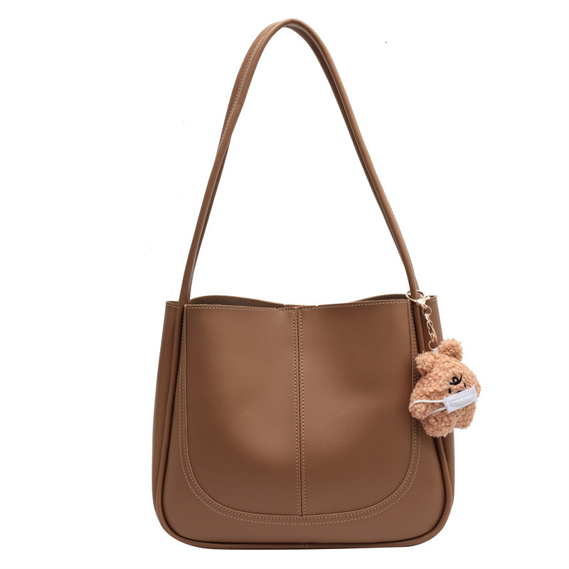 Free shipping designer bag Fashionable Textured Bucket Bag for Women 2023 New Simple Large Capacity Shoulder Underarm Commuter Tote Bag