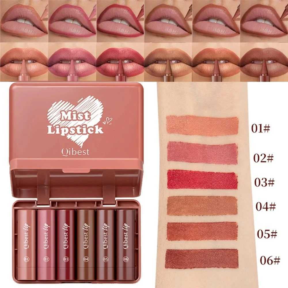 Tapered Lip Liner Pencil Set Lasting Matte Velvet Lip Contour Stick Waterproof Easy Color Lipstick Non Stick Cup Makeup Pen6Pc W251027