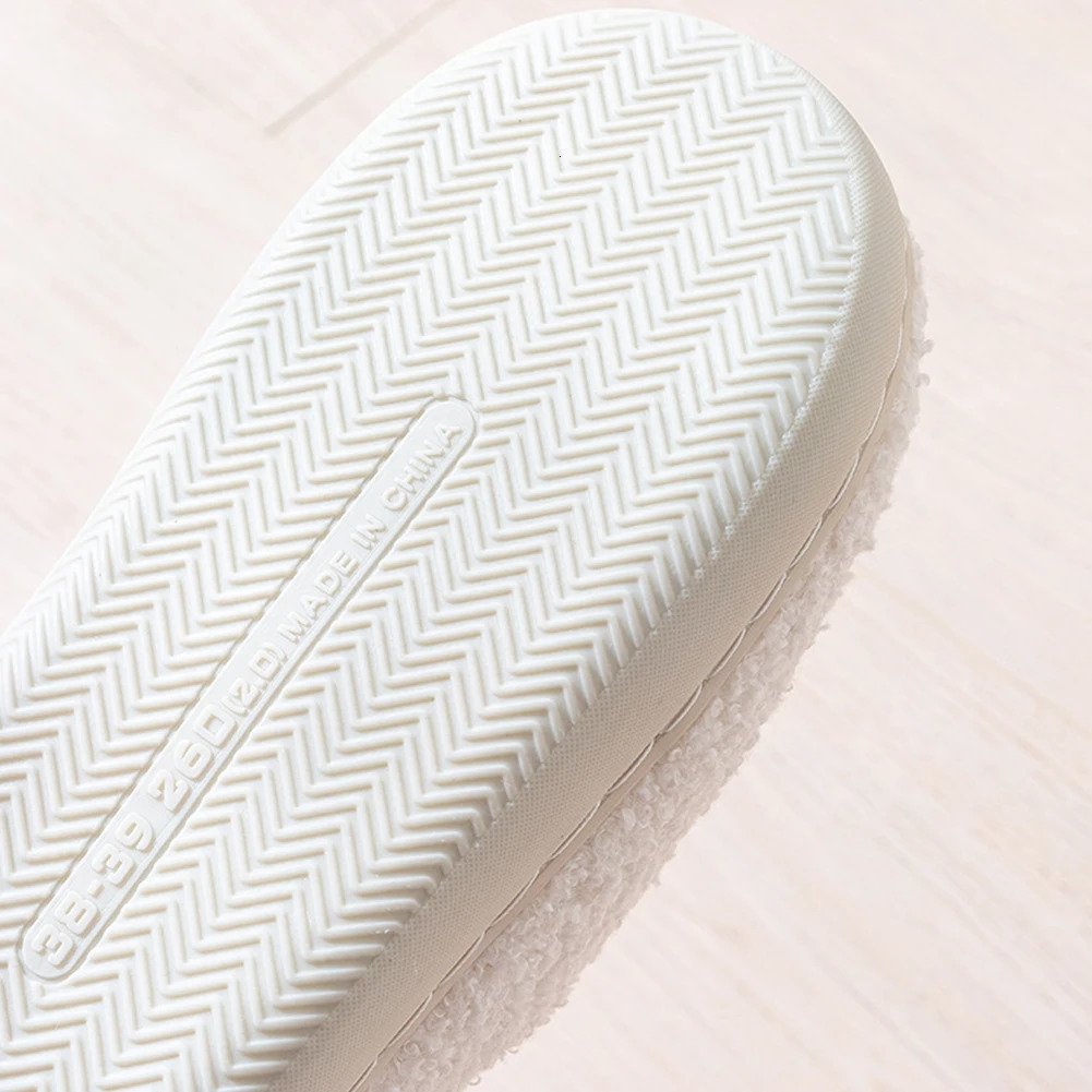 Christmas Fluffy Fur Slippers Cozy Santa Claus Plush Closed Toe Slippers Flat Plush Slipon House Shoes Plaid Household Supplies 251027