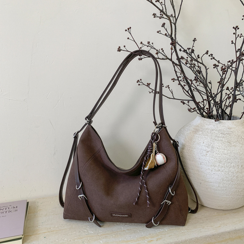 Free shipping designer bag Suede Bag for Women Large Capacity New Autumn and Winter Casual Single Shoulder Crossbody Commuter Tote Bag Double Shoulder