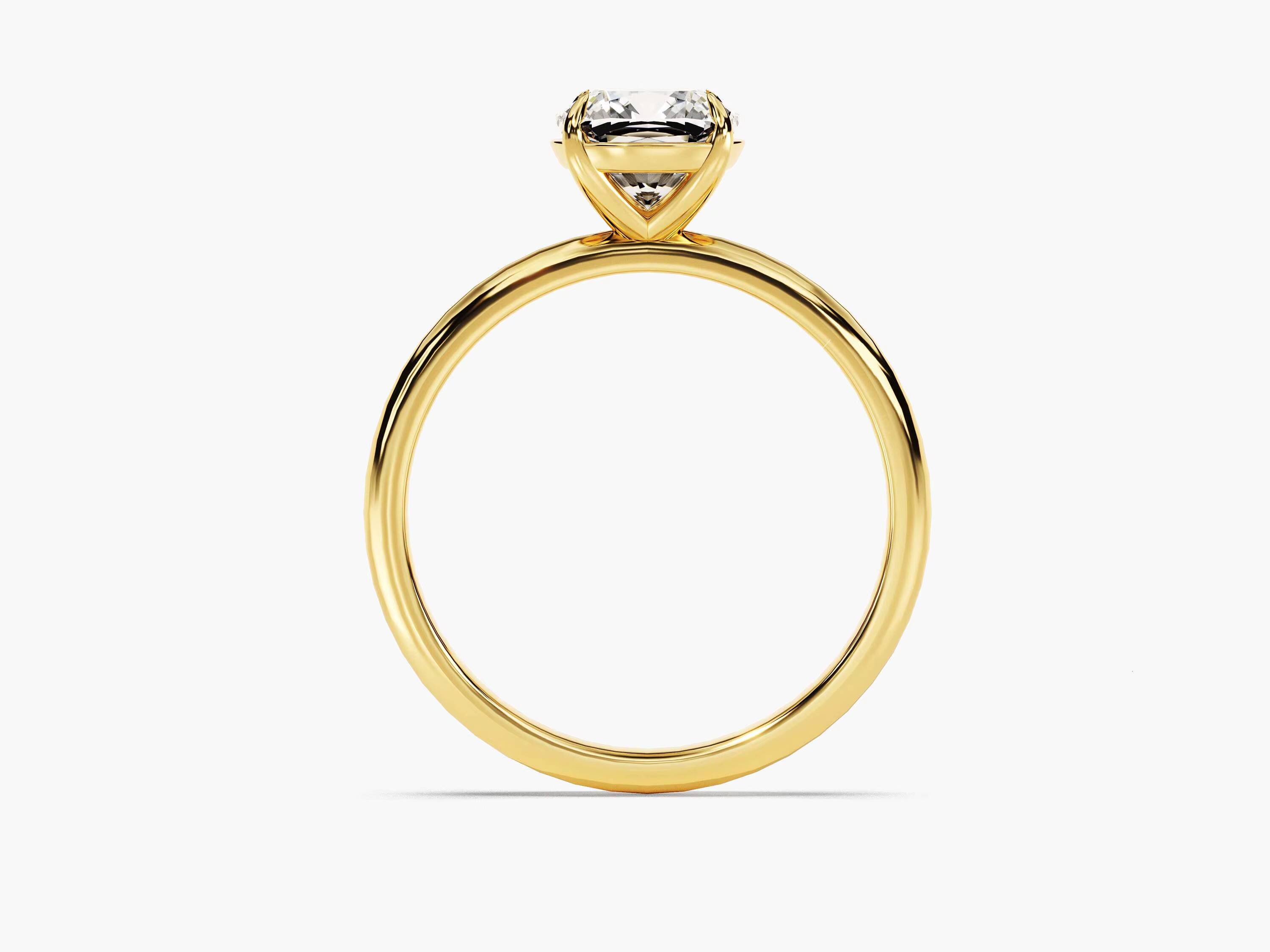 15 CT Cushion Cut Diamond Engagement Ring 14k 18k Gold Dainty Engagement Ring 4 Prong Solitaire Diamond Ring