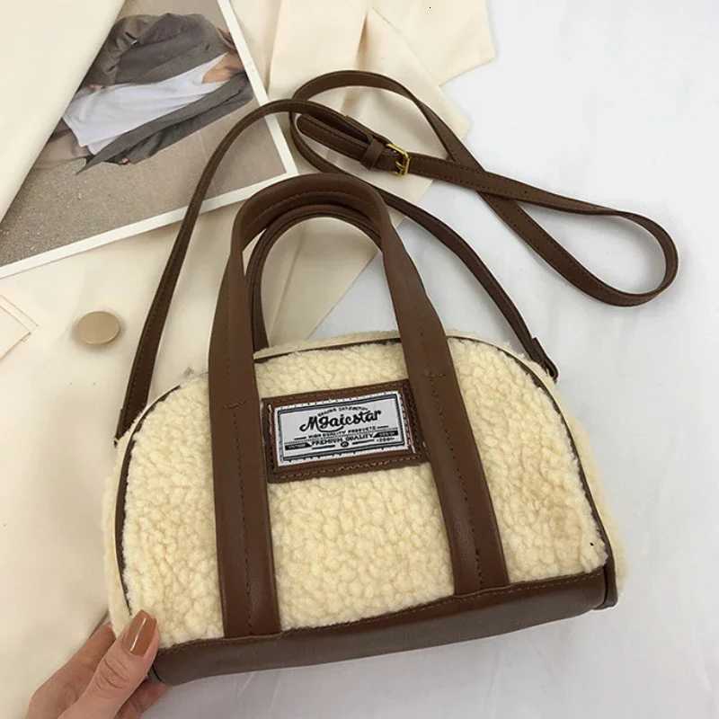 Children Messenger Bags Lamb Wool Purse and Handbag Women Fashionable Crossbody Bag Designer Bags Mother Kids Bags for Girl Sac Y251027