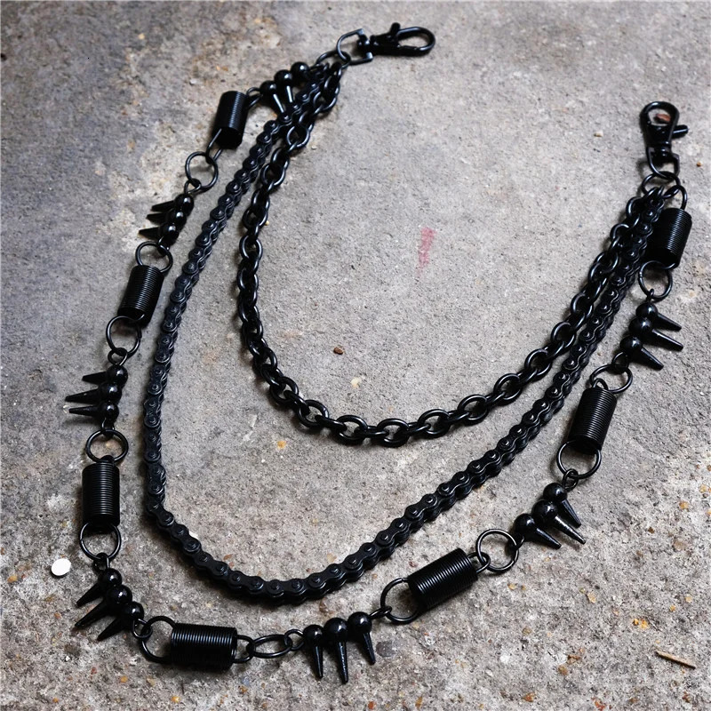 fashion bag chain Gothic keychain mens and womens trouser chains punk hip hop denim waist chain accessories 251023