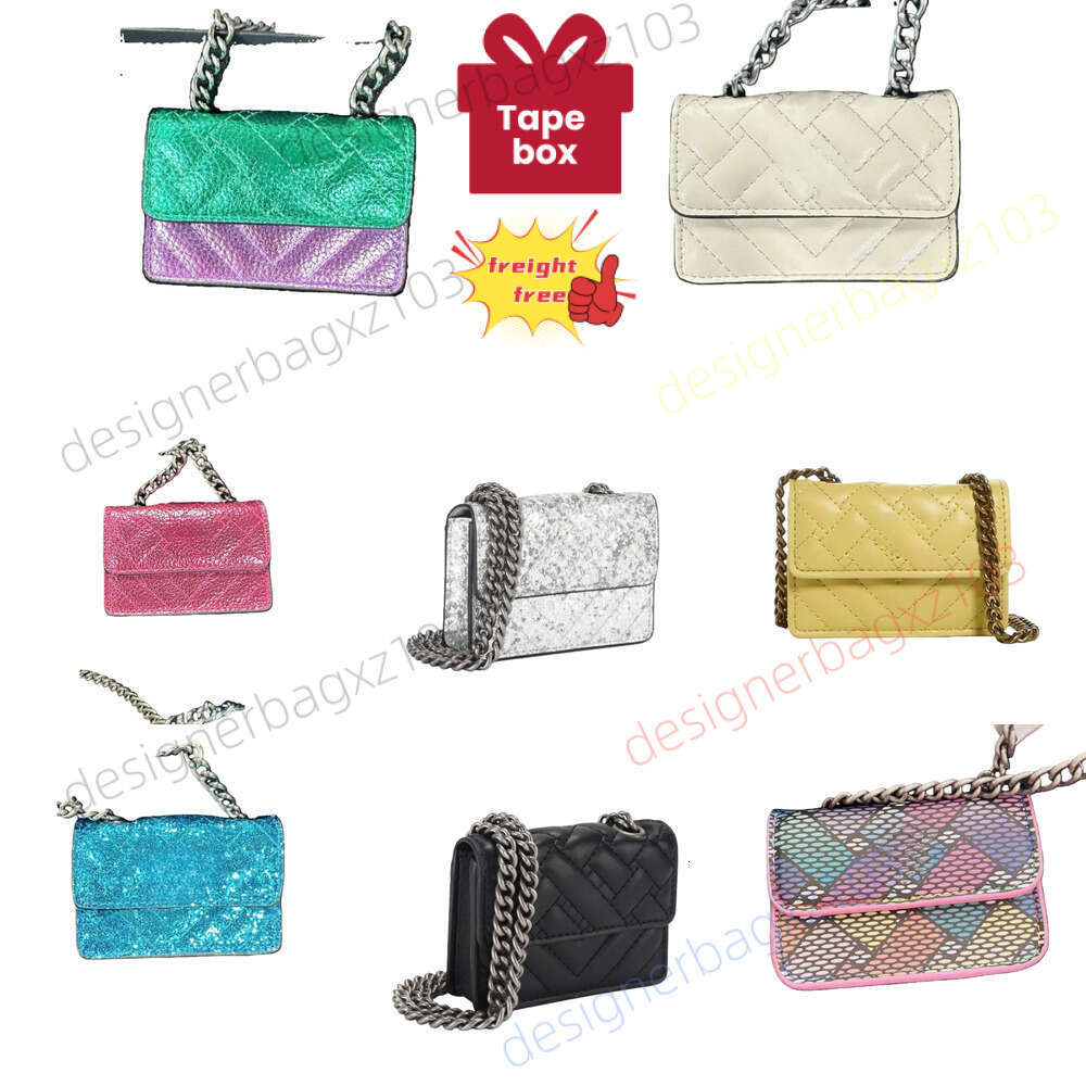 Freight Free Kurt Kieger Bag Designer Bag Luxury Bag Color Hot Sale Shoulder Crossbody Chain Mini Small Embroidered Color Block Shiny Card Holder