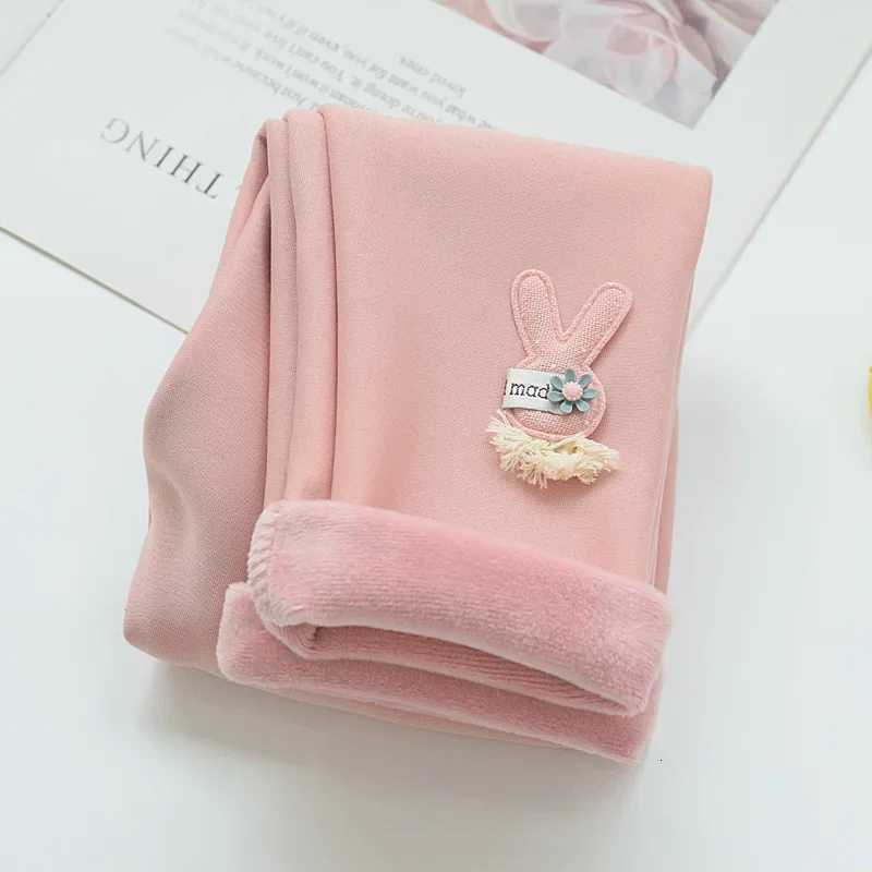 Kids Leggings Cartoon Rabbit CashmereStyle Leggings Baby Girl Winter Pants Soft Kids Autumn WearT251027