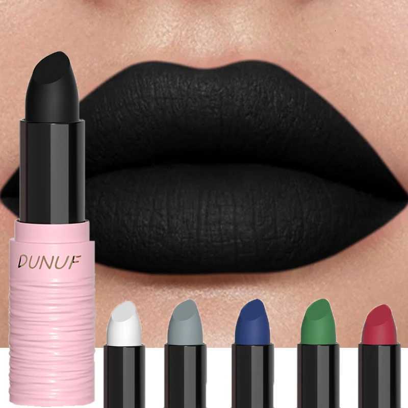 6 Colors Matte Lipsticks Waterproof Long Lasting Cosmetic White Blue Green Black Lipstick Make Up Lip Gloss Makeup Red Lipstick W251027
