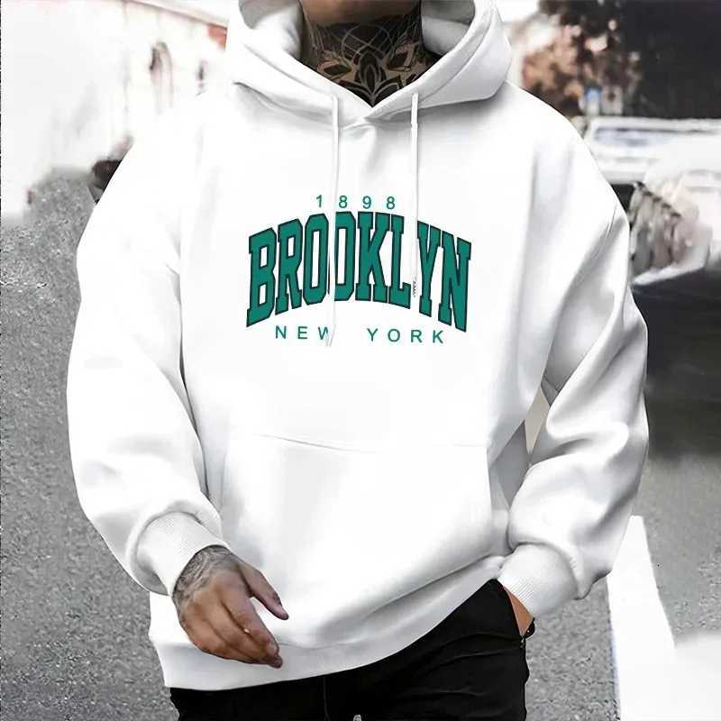 Brooklyn printed mens hoodie urban street fashion hoodie male hiphop casual trend hoodie autumn and winter coat W251027