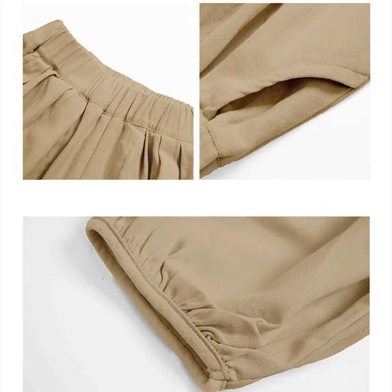 2025 Spring Autumn Kids Thin lantern pants solid color loose harem pants Comfortable and breathable Boys Girls TrousersT251027