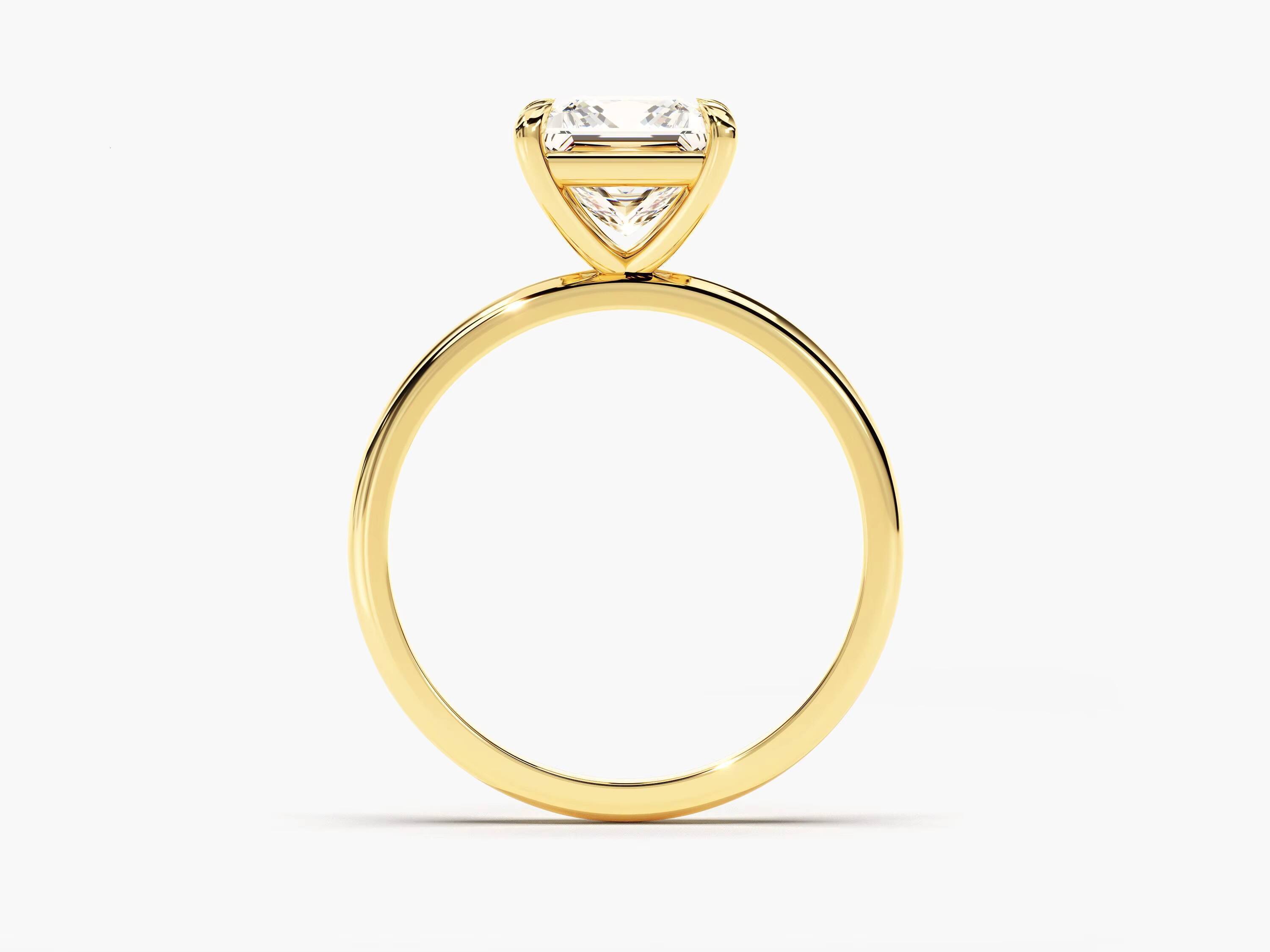 15 CT Princess Cut Diamond Engagement Ring 14k 18k Gold Dainty Wedding Ring 4 Prong Solitaire Diamond Ring