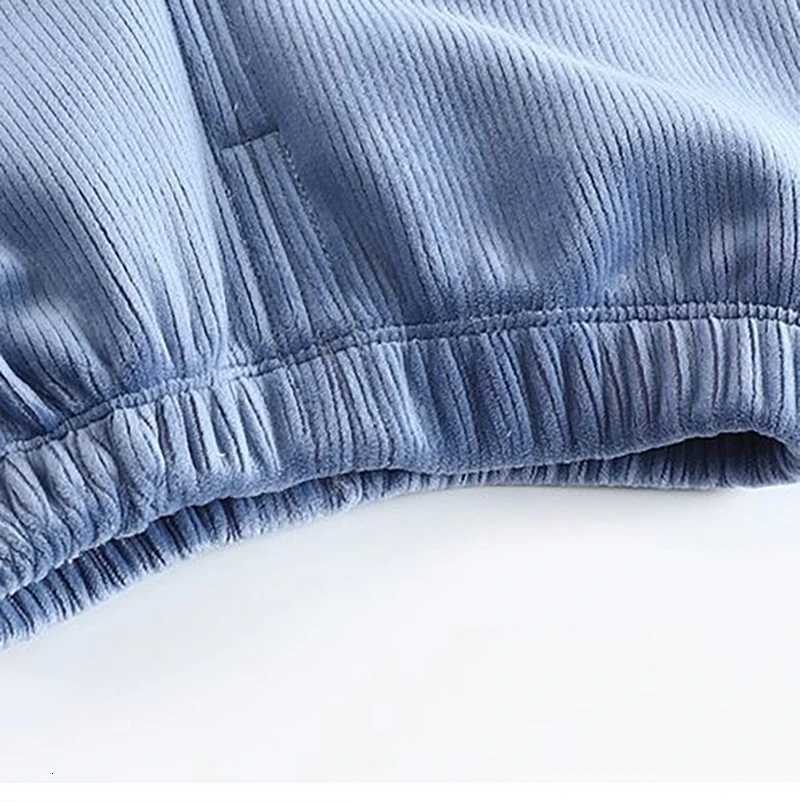 Winter Childrens Pants Thickened Fleece Lined Corduroy Trousers Cartoon Bear Embroidery Loose Fit Warm 17Y kidsPantsT251027