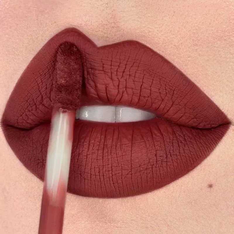 Velvet Matte Lip Gloss 8 Colors Lasting Waterproof Nude Liquid Lipstick Moisturizing Nonstick Cup Lip Glaze Makeup Cosmetics W251027