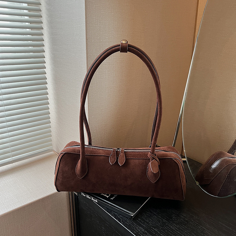 Free shipping designer bag Baguette Bag Autumn Winter New Simple Suede Pillow Bag Underarm Bag Women Shoulder Bag