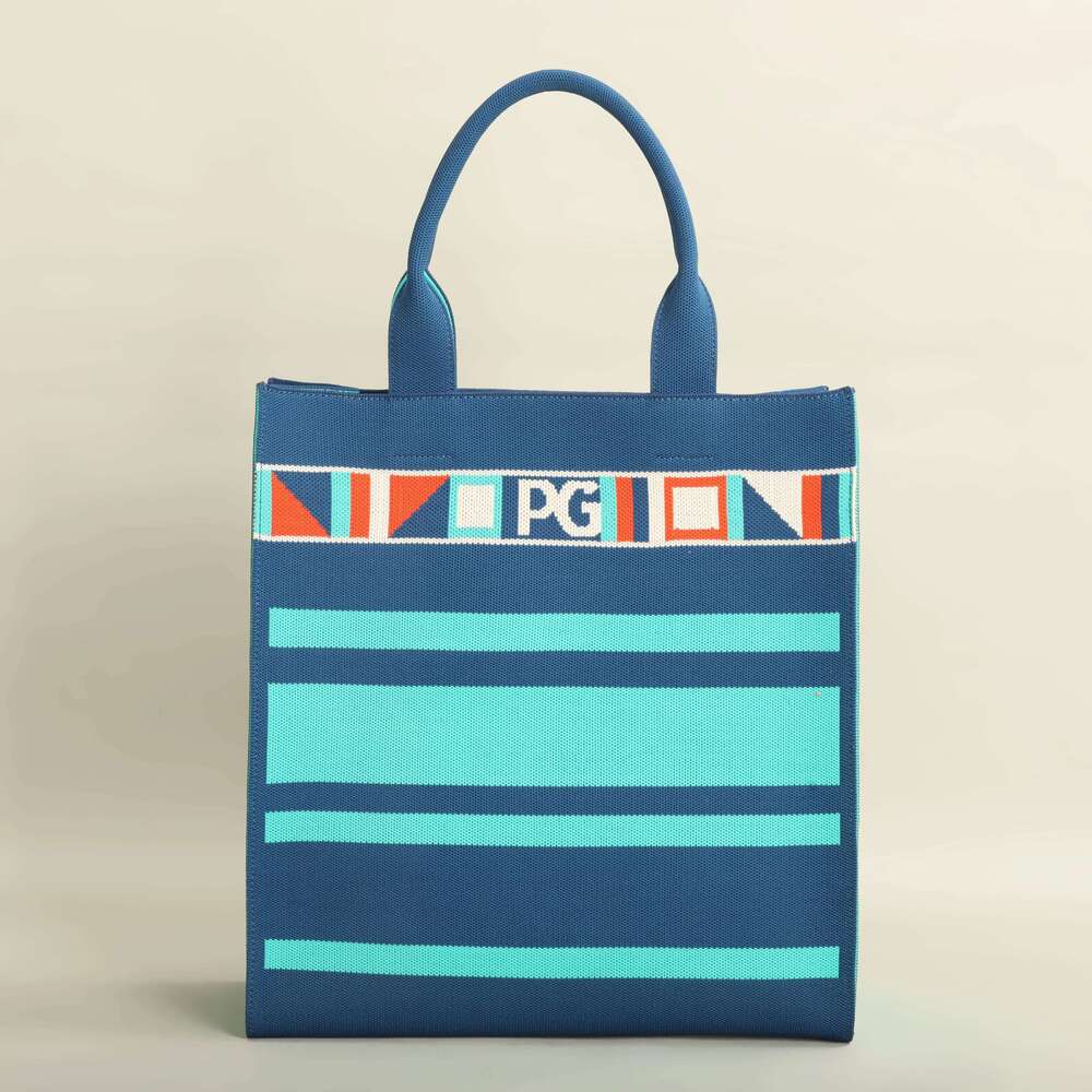 PG PATSY GARIS Unique Style Design Shopping Colorful Striped Handbag Fashion Shoulder Bag